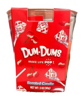 Dum-Dums Cherry Scented Candle - Red